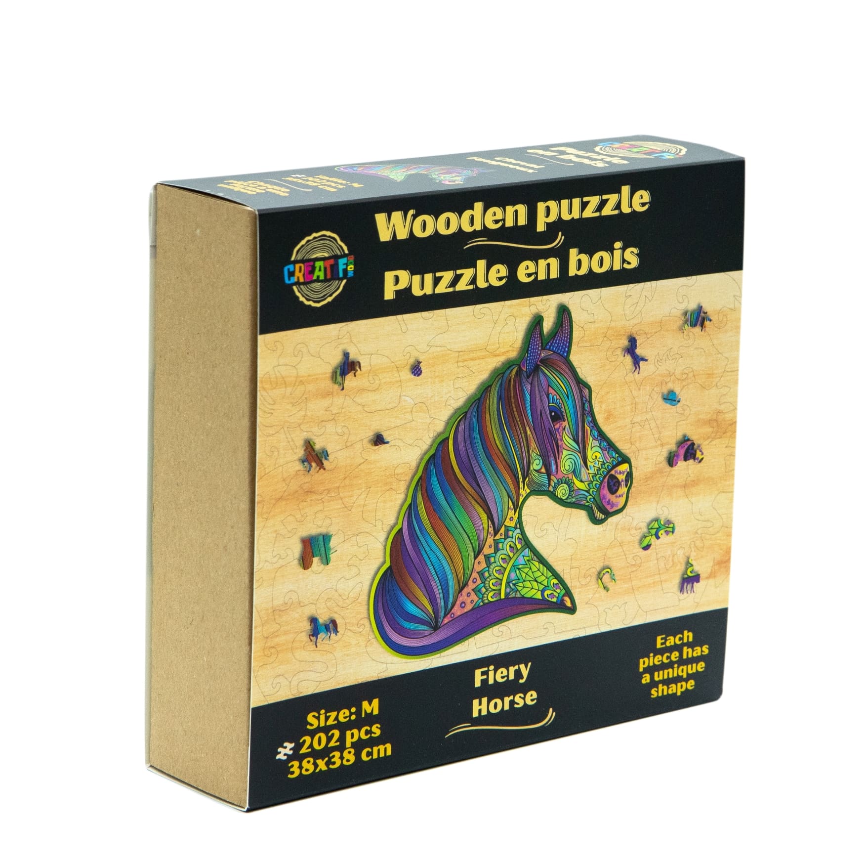 The Fiery Horse Wooden Puzzle #Box_Cardboard box
