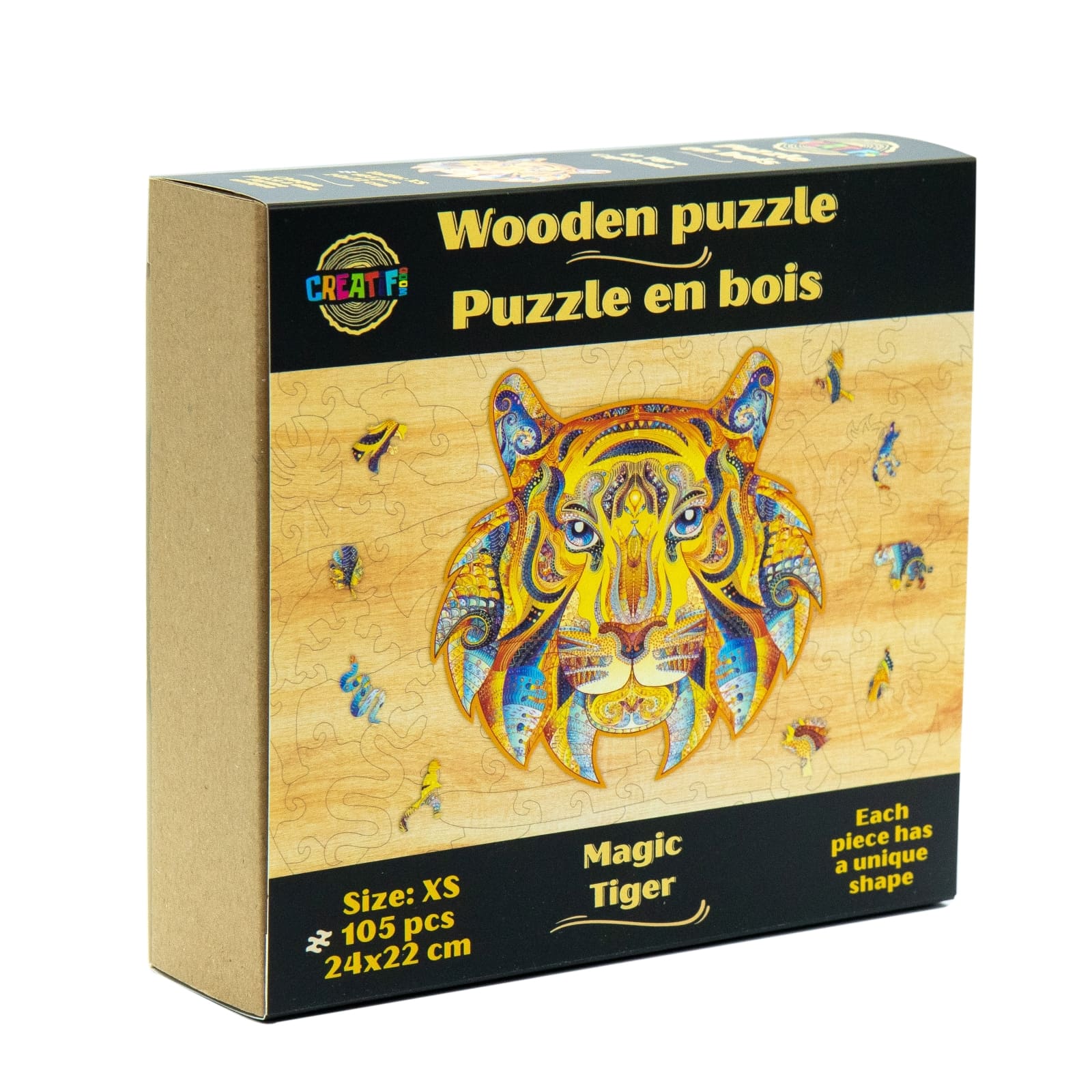 Magic Tiger Wooden Puzzle #Box_Cardboard box