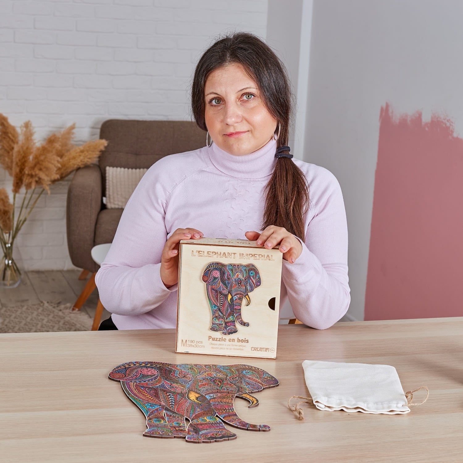 Imperial Elephant, wooden puzzle #Box_Wooden box