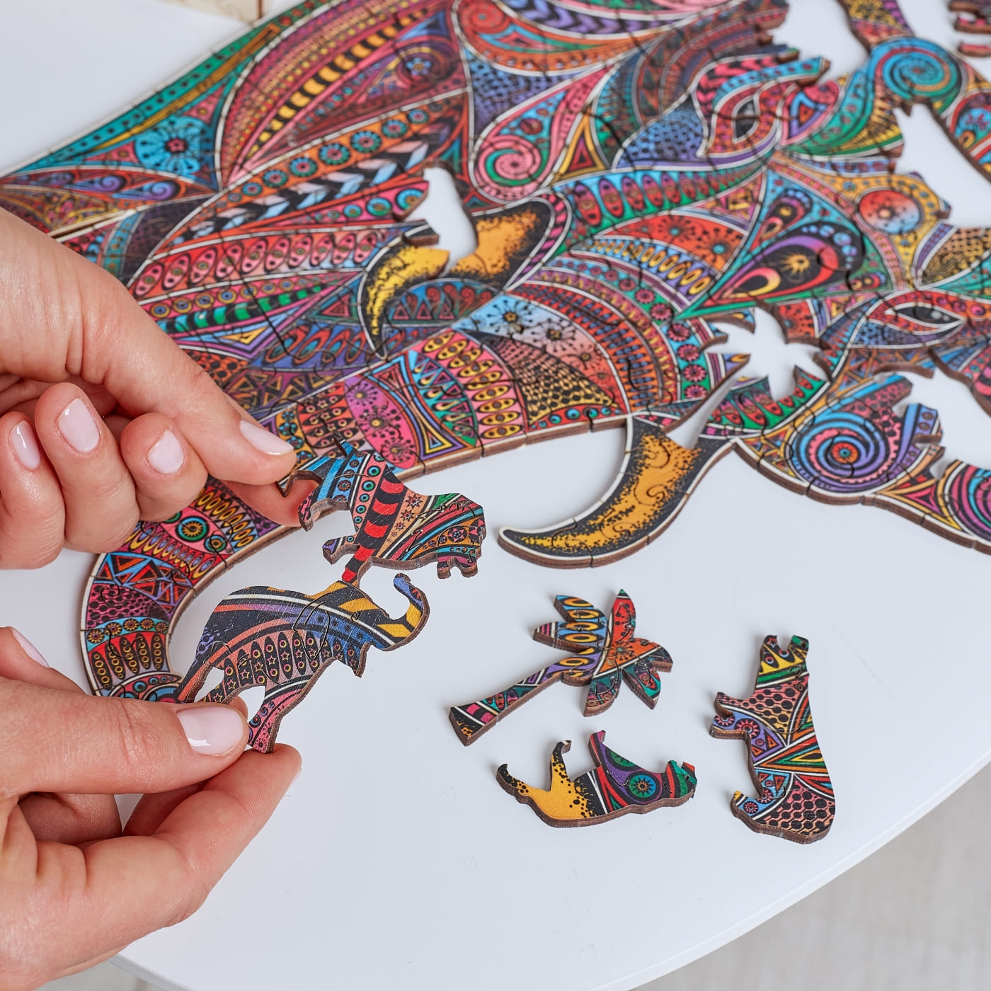 Imperial Elephant, wooden puzzle
