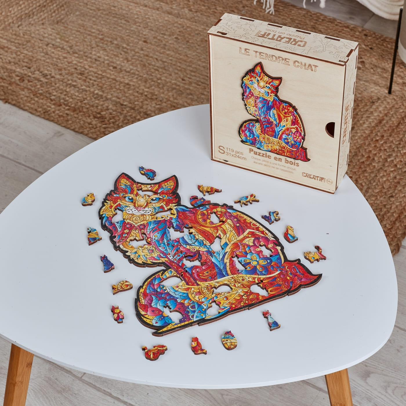 Gentle Cat Wooden Puzzle
