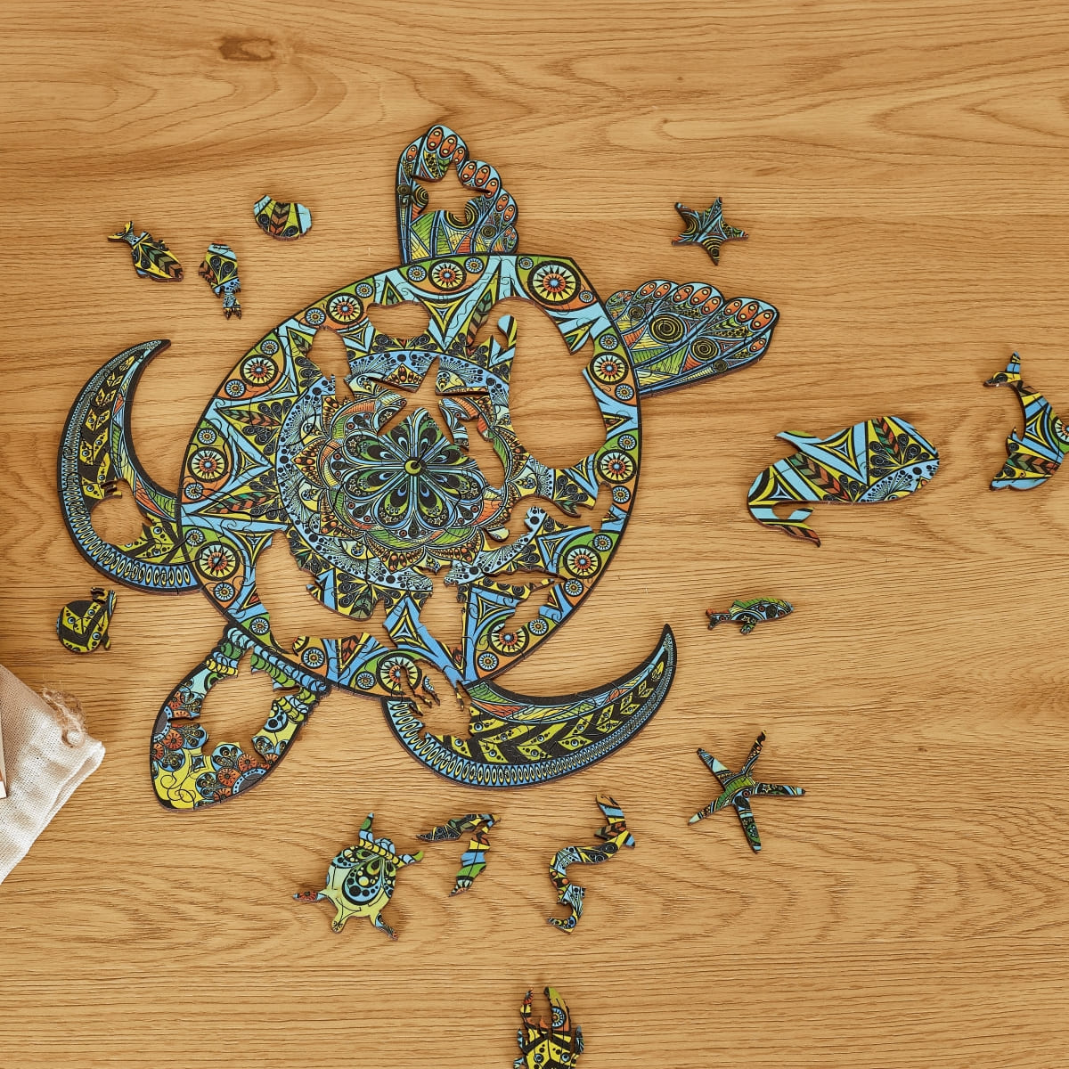 Tropical Turtle Wooden Puzzle