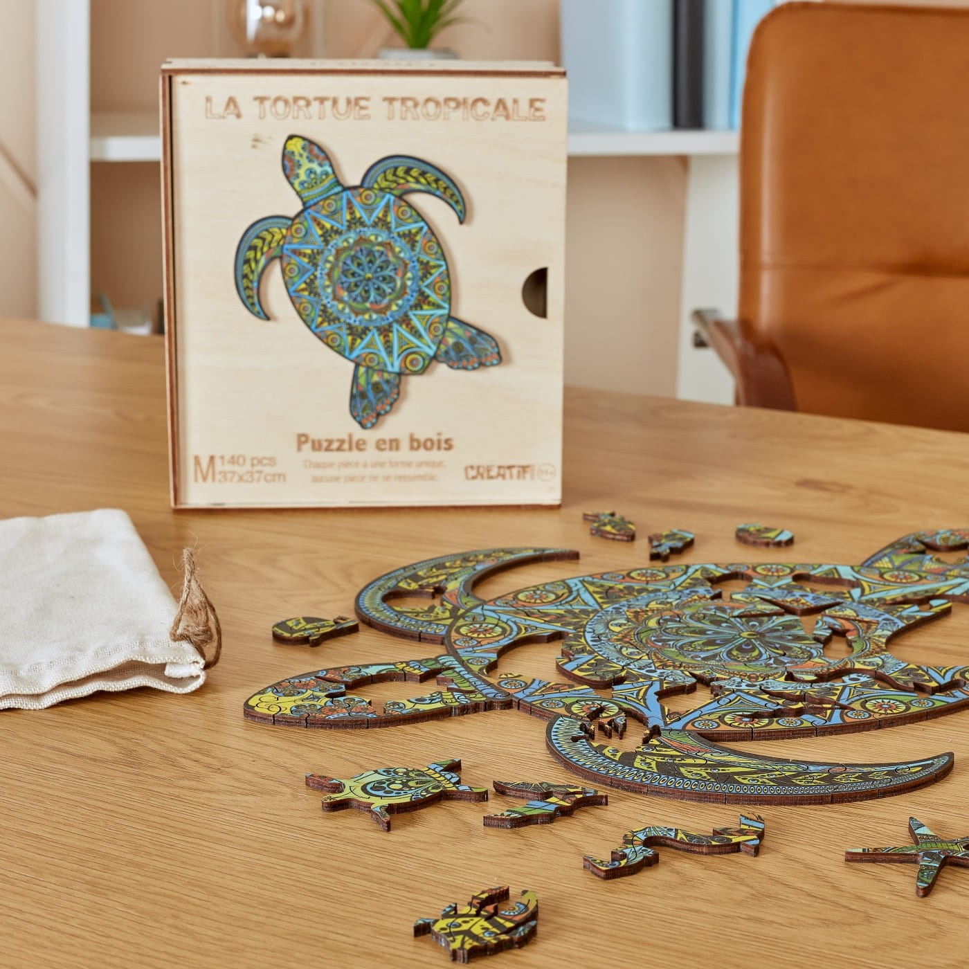 Tropical Turtle Wooden Puzzle