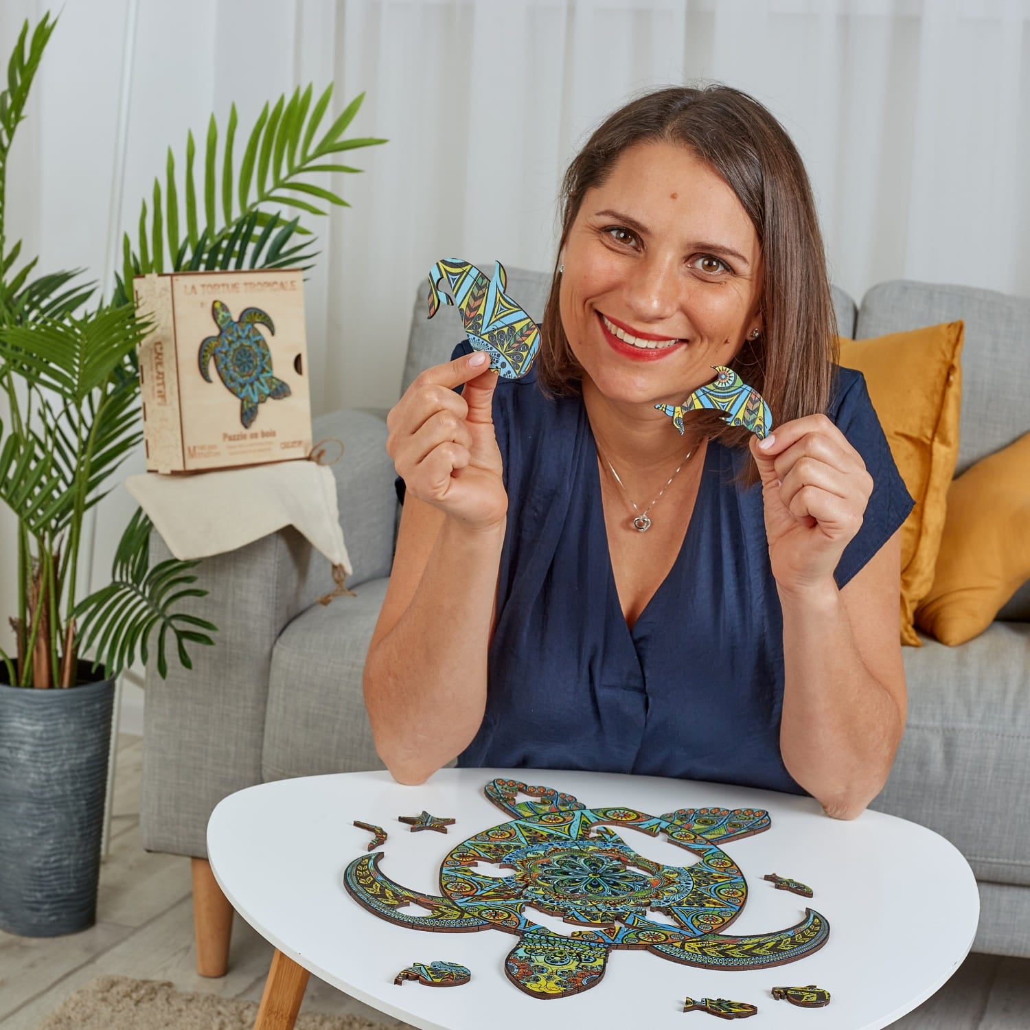 Tropical Turtle Wooden Puzzle