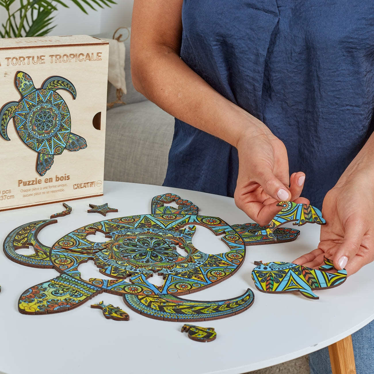 Tropical Turtle Wooden Puzzle