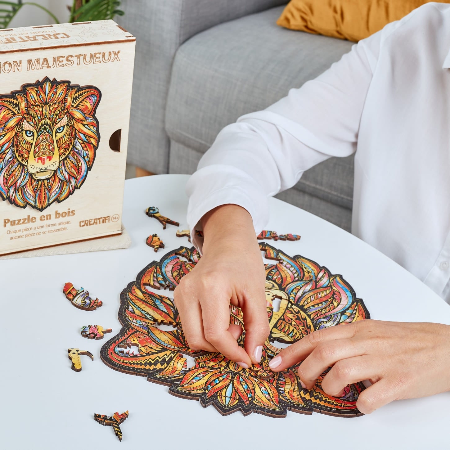 Majestic Lion Wooden Puzzle