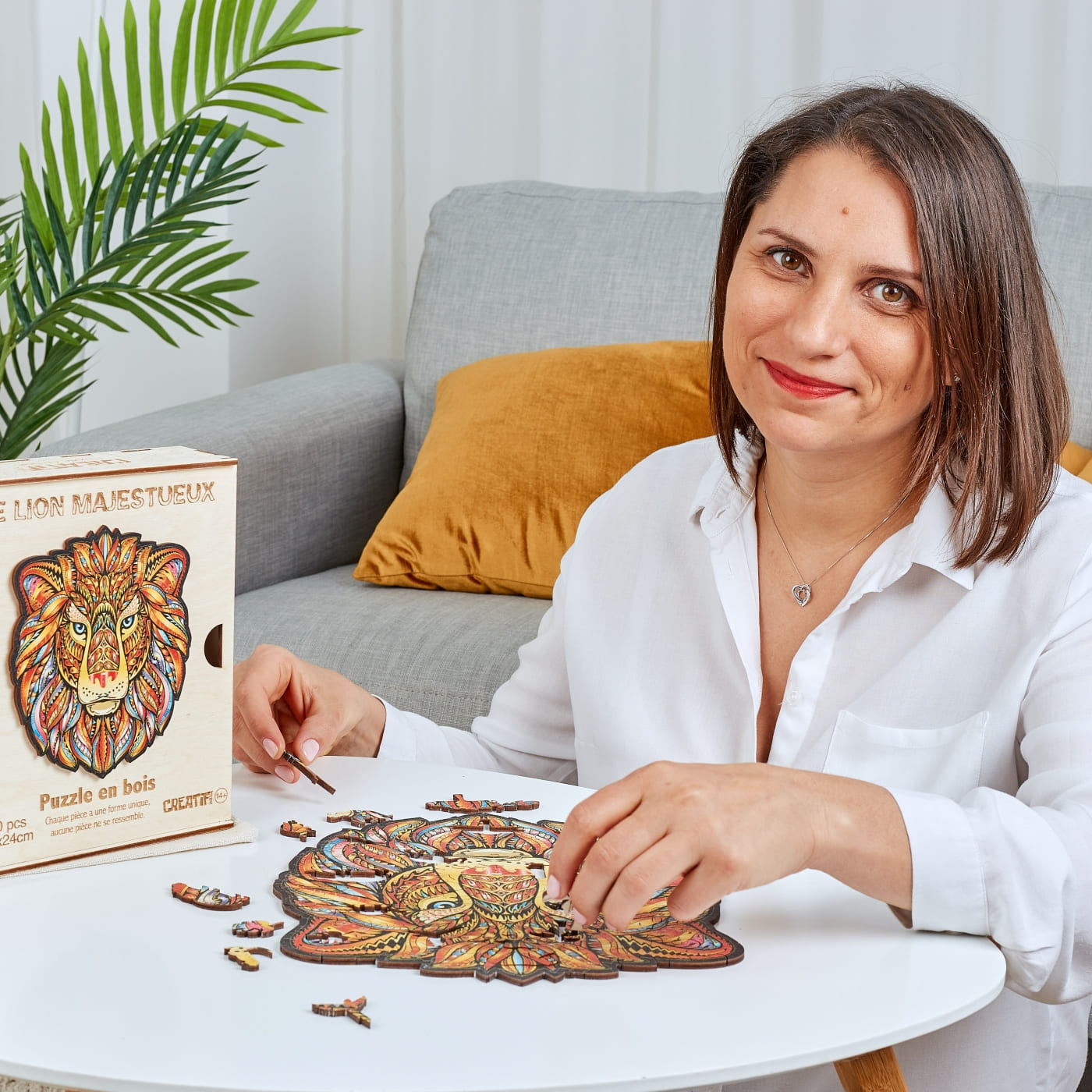 Majestic Lion Wooden Puzzle