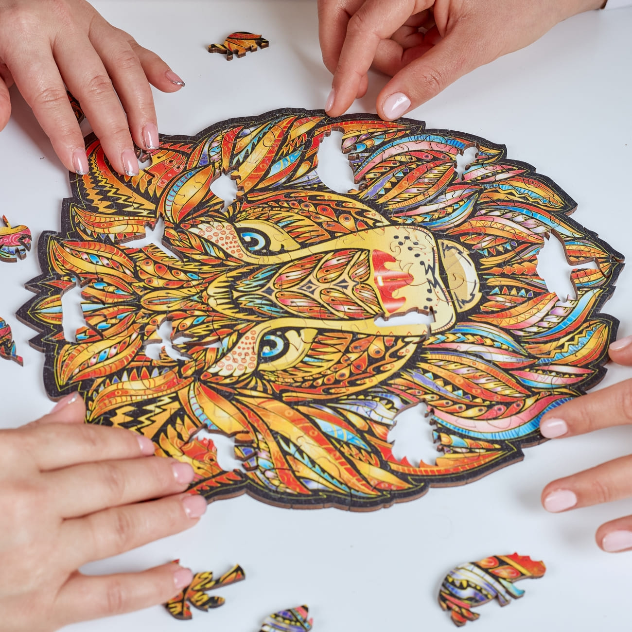 Majestic Lion Wooden Puzzle