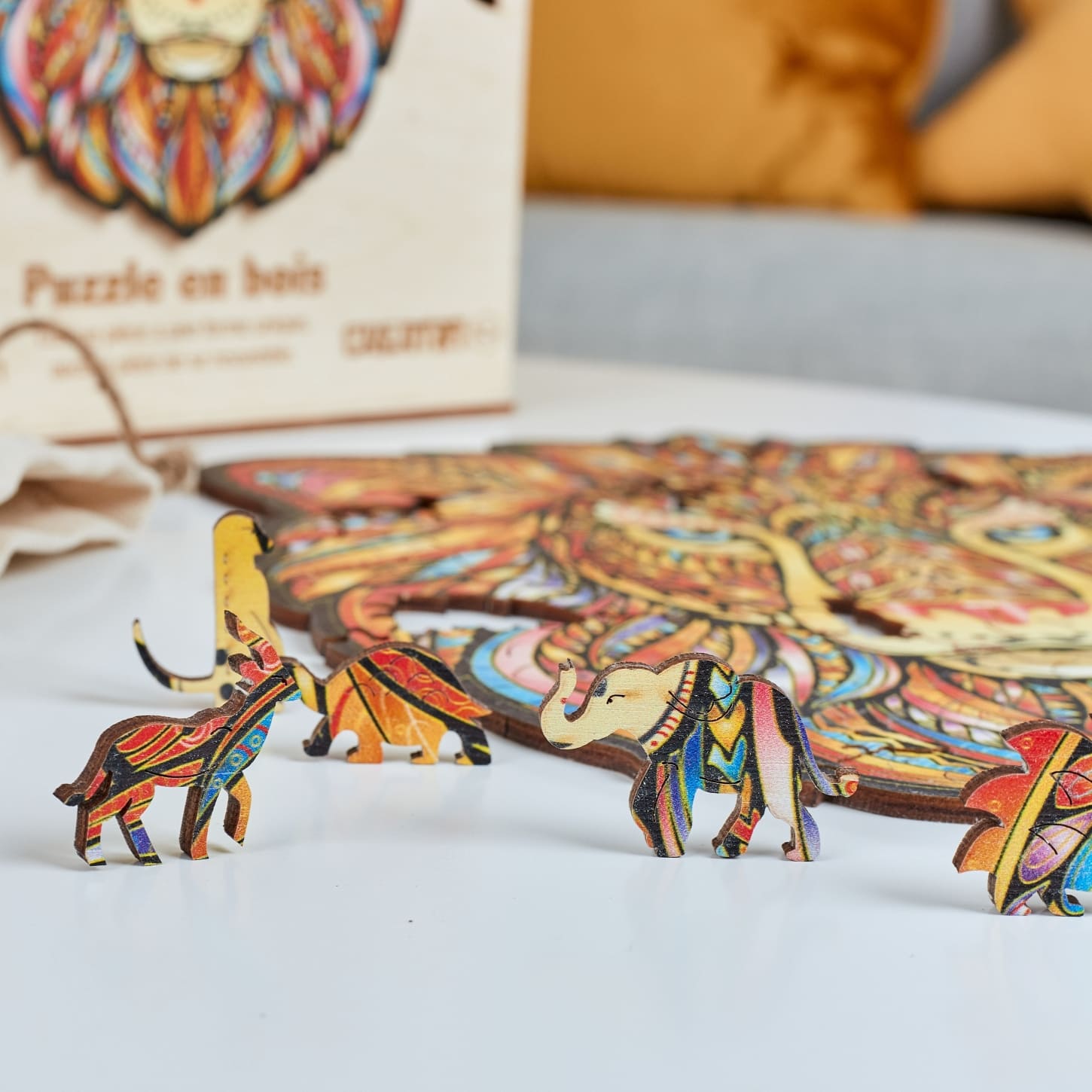 Majestic Lion Wooden Puzzle