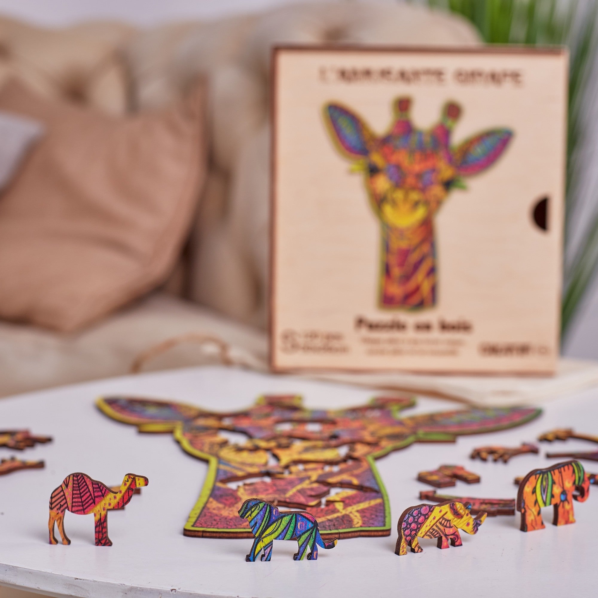 The Funny Giraffe Wooden Puzzle