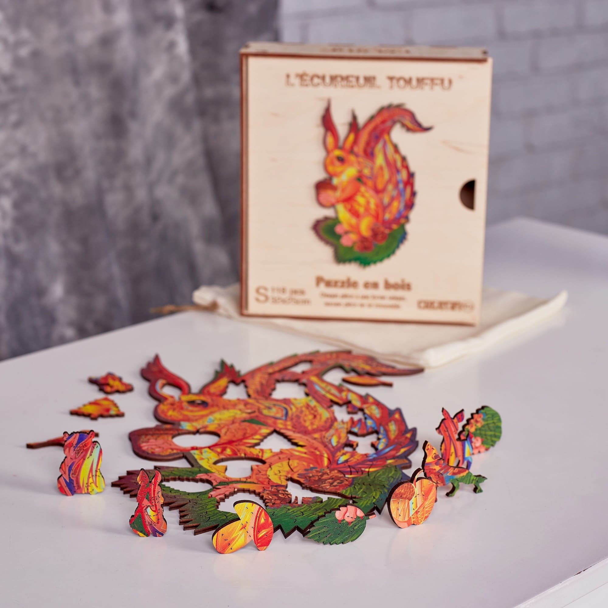 The Fluffy Squirrel Wooden Puzzle