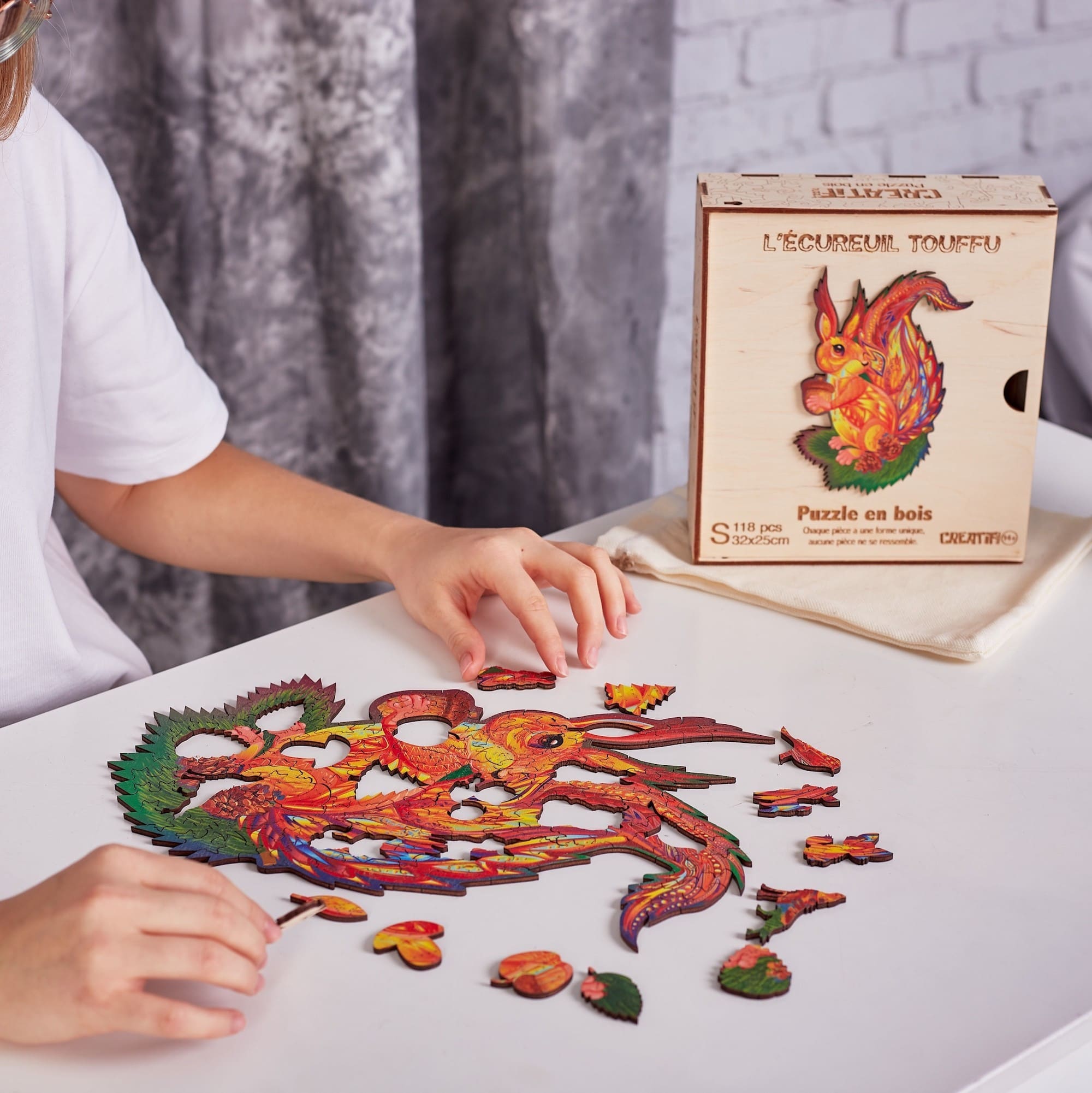 The Fluffy Squirrel Wooden Puzzle