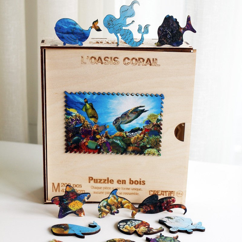 The Coral Oasis Wooden puzzle