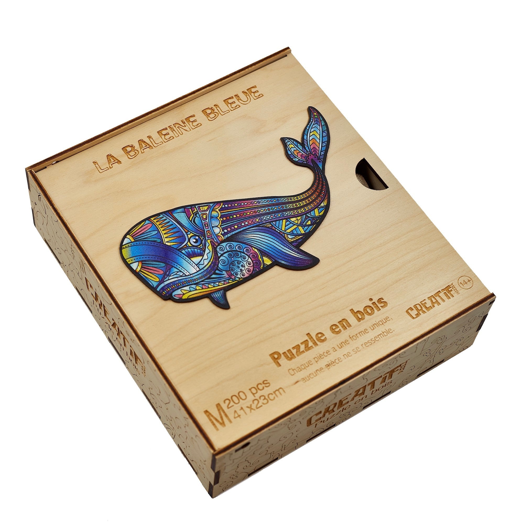 Blue Whale Wooden Puzzle #Box_Wooden box