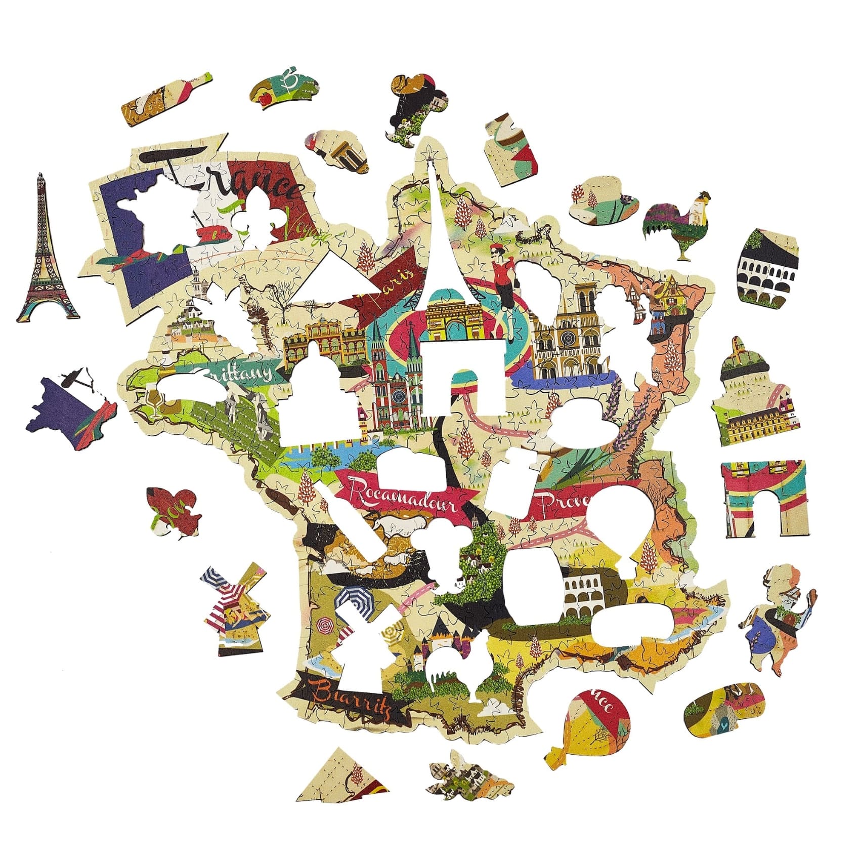 France Discovery Wooden Puzzle