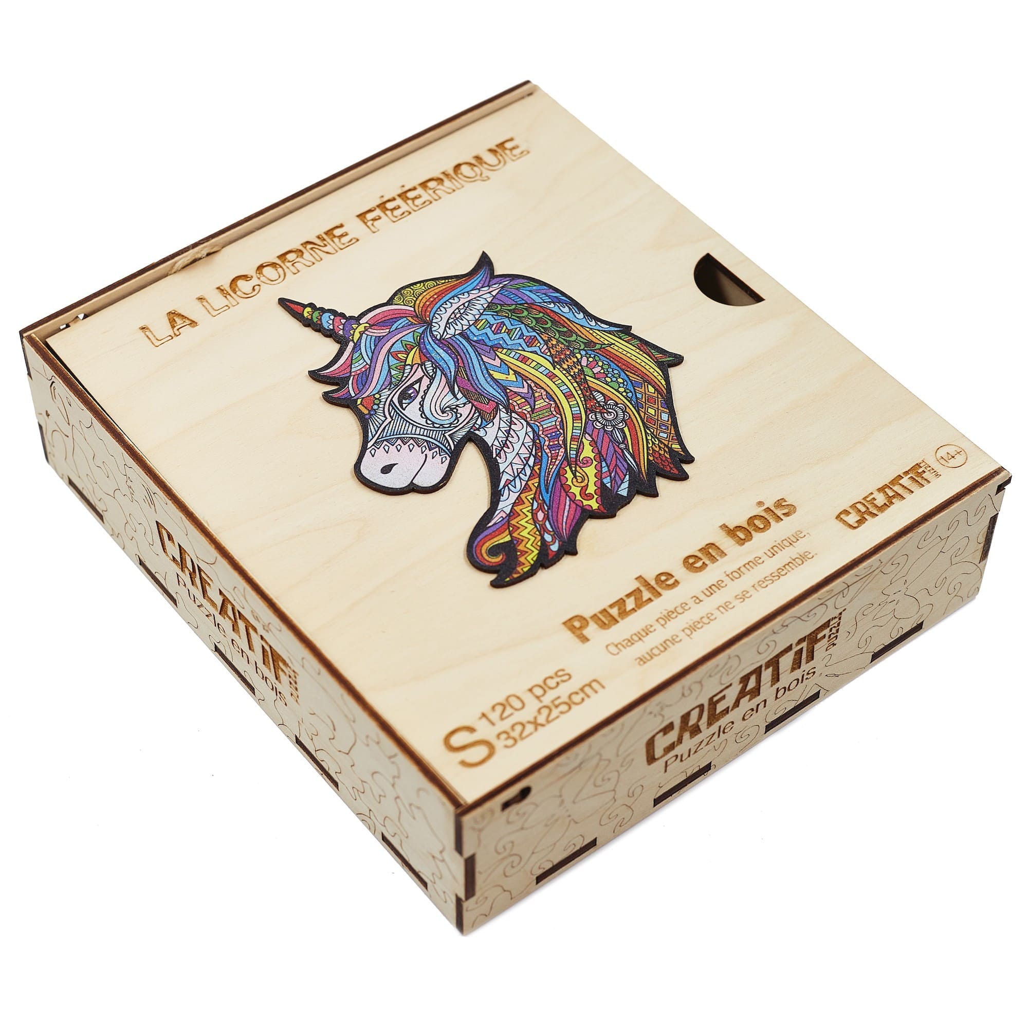 Fabulous Unicorn Wooden Puzzle #Box_Wooden box