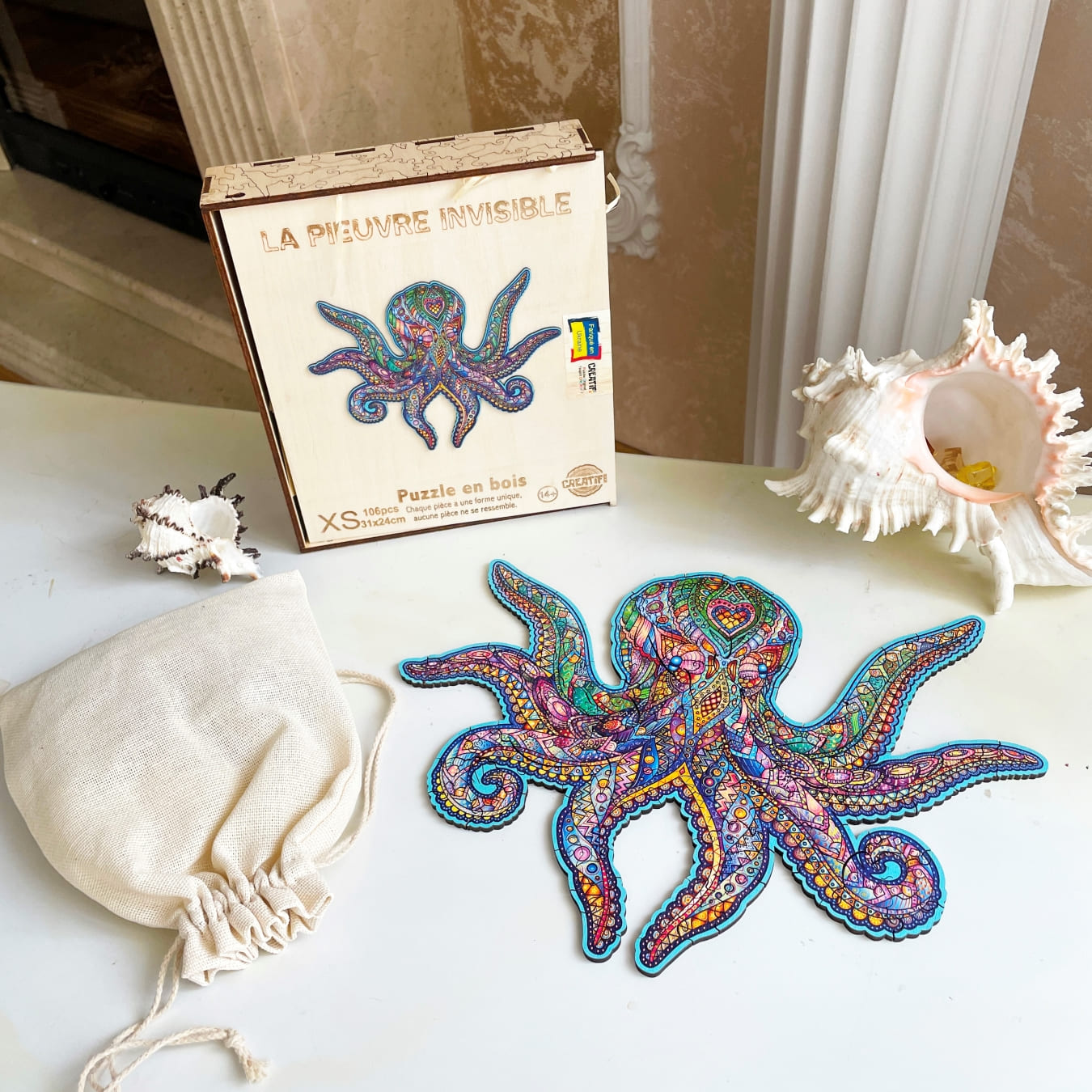 The Invisible Octopus Wooden Puzzle