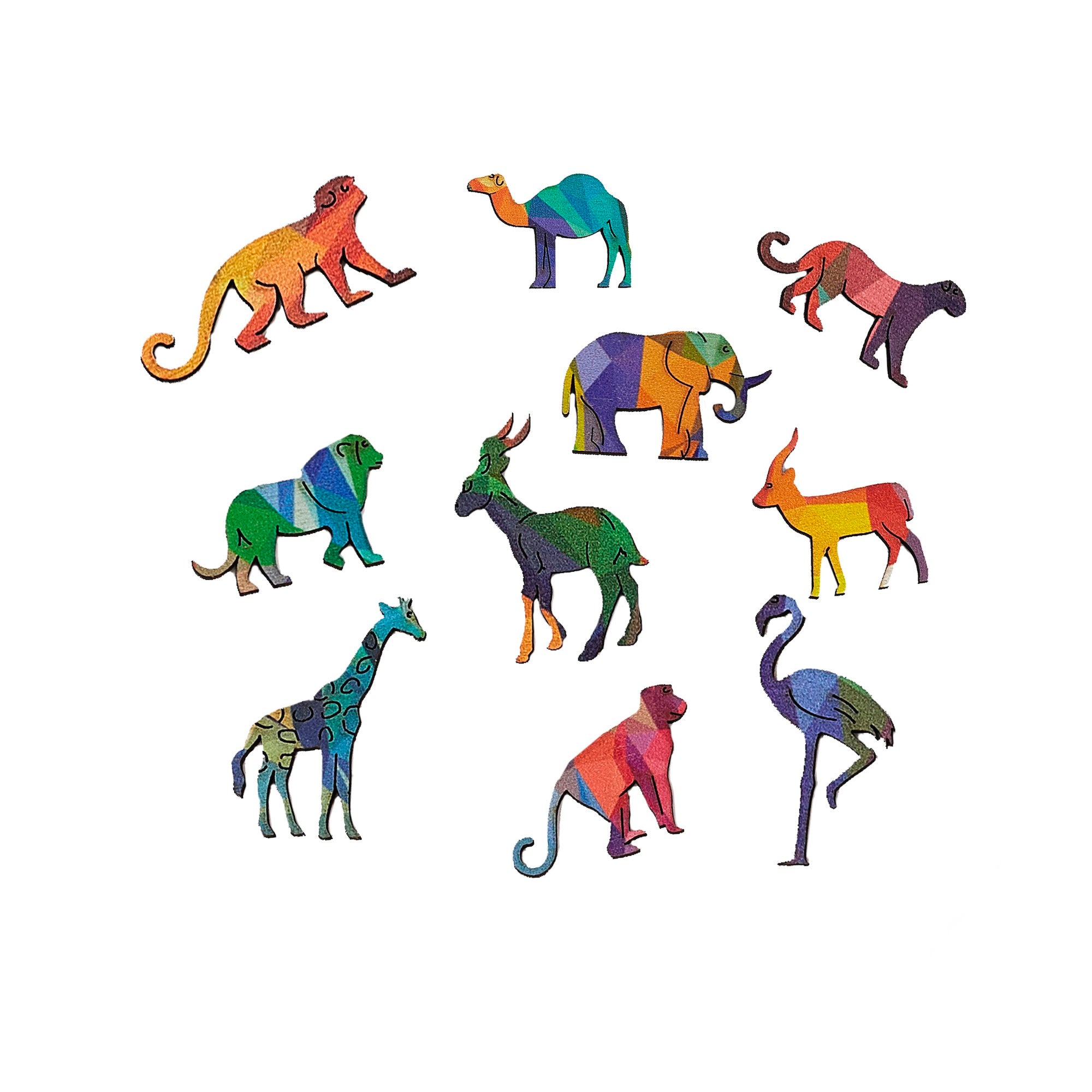 The Lion Mozaik Wooden puzzle