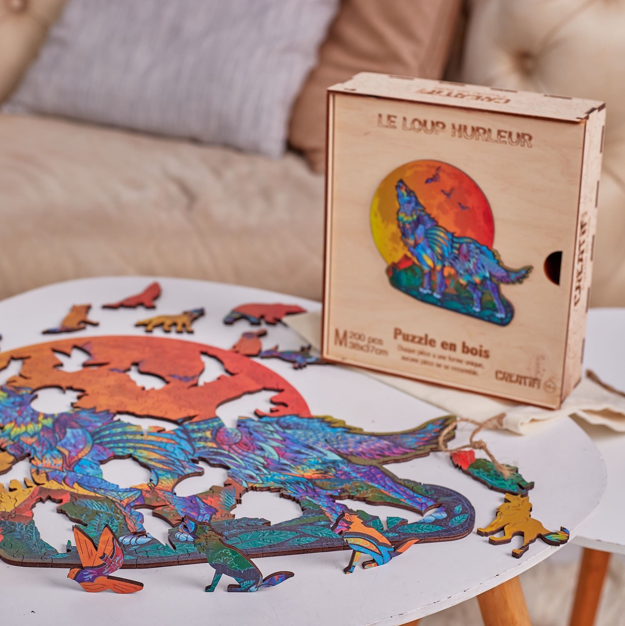 Howling Wolf Wooden Puzzle