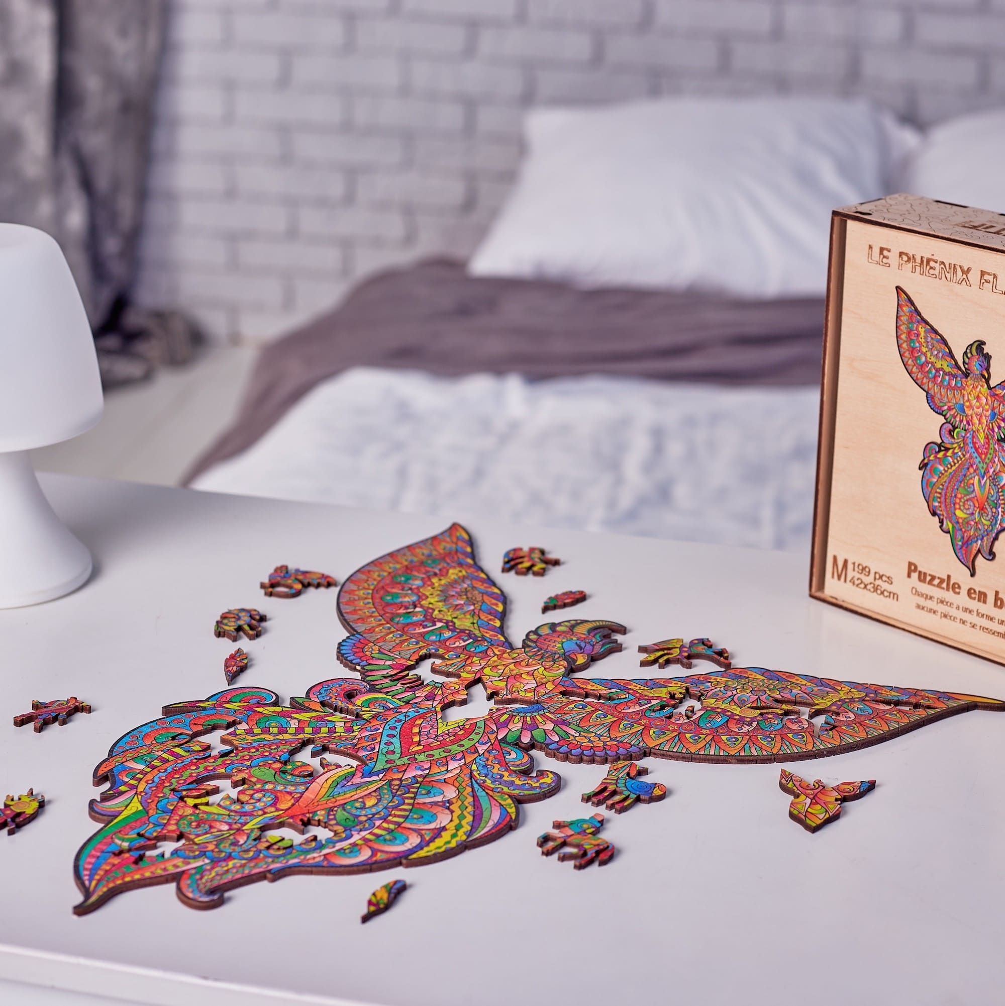The Flaming Phoenix Wooden Puzzle