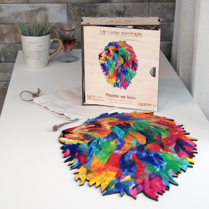 The Lion Mozaik Wooden puzzle
