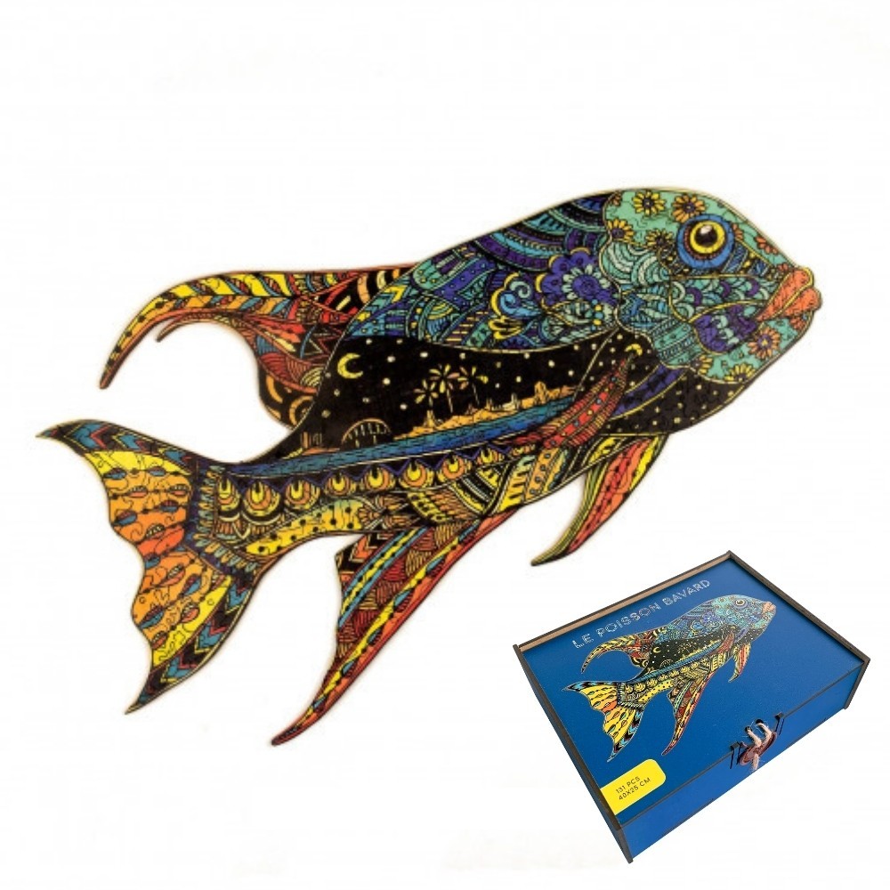 The Chatty Fish Wooden Puzzle #Box_Woodenbox