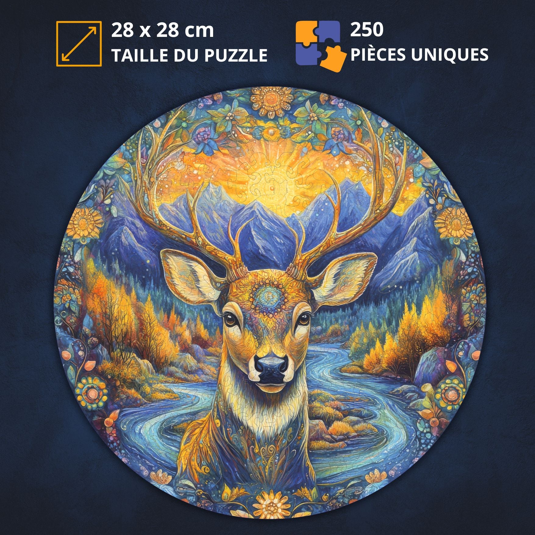 Cerf des bois  Puzzle en bois