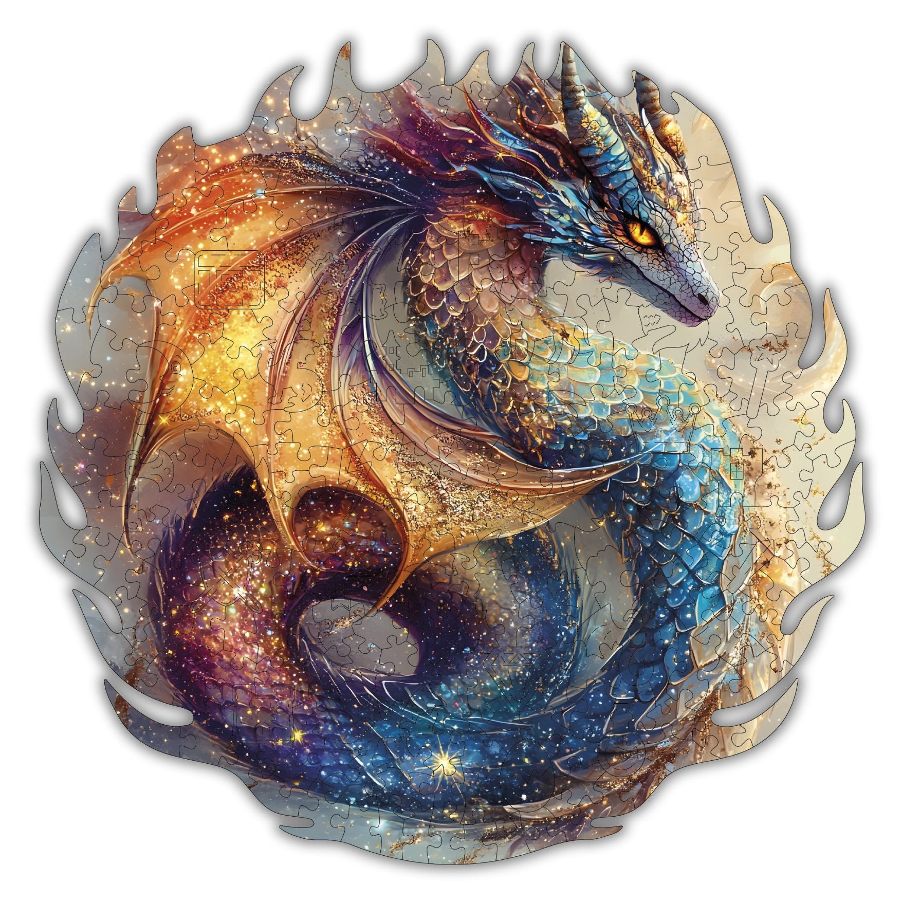 Celestial Dragon Wooden Puzzle