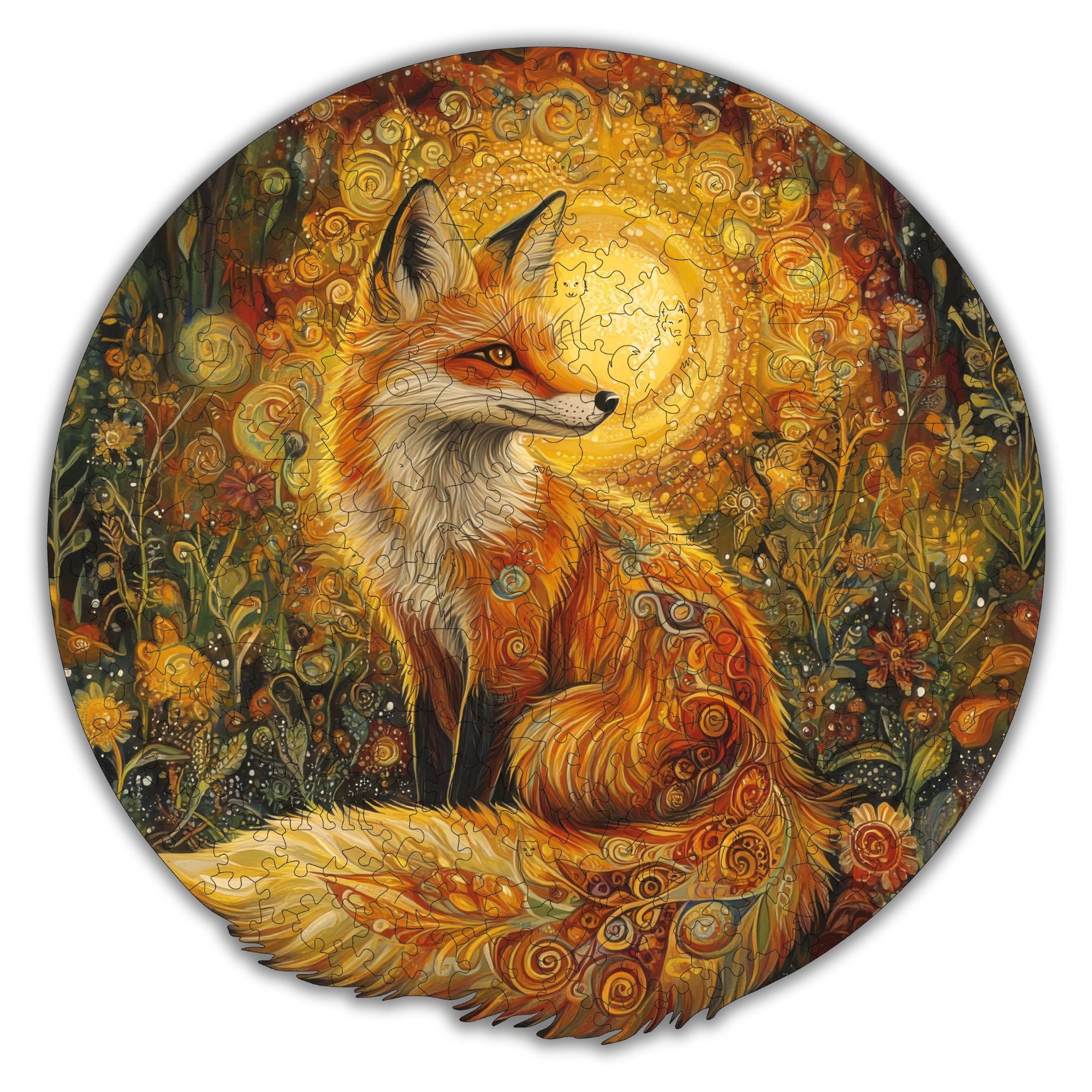 Golden Fox Wooden Puzzle