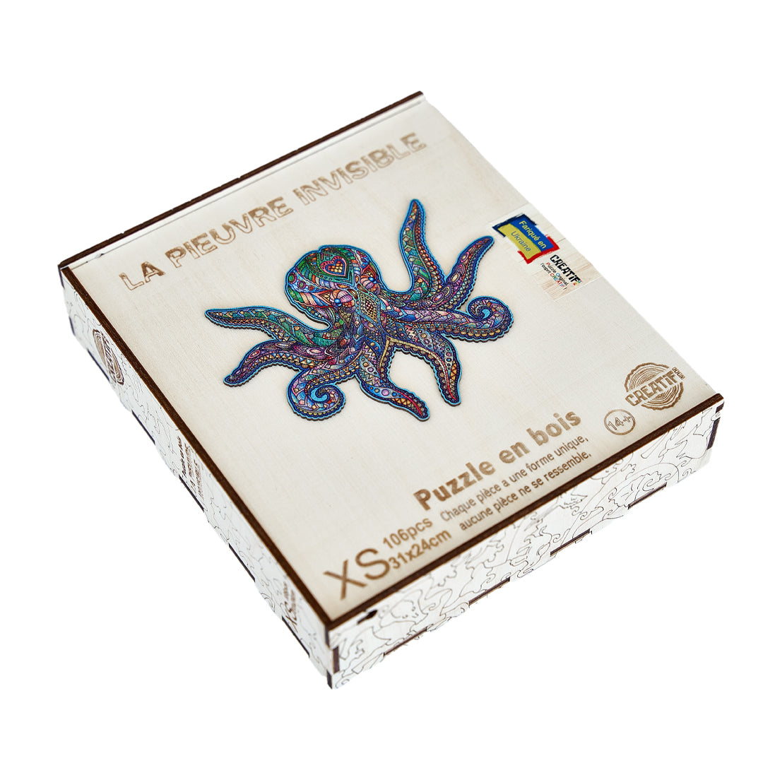 The Invisible Octopus Wooden Puzzle