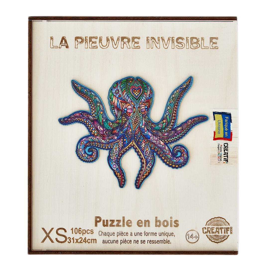 The Invisible Octopus Wooden Puzzle