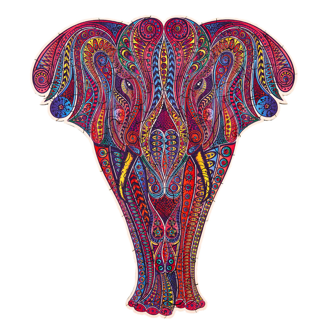 The Wild Elephant Wooden Puzzle