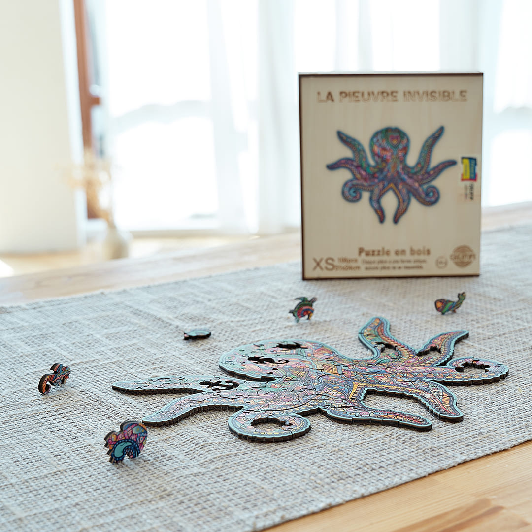 The Invisible Octopus Wooden Puzzle