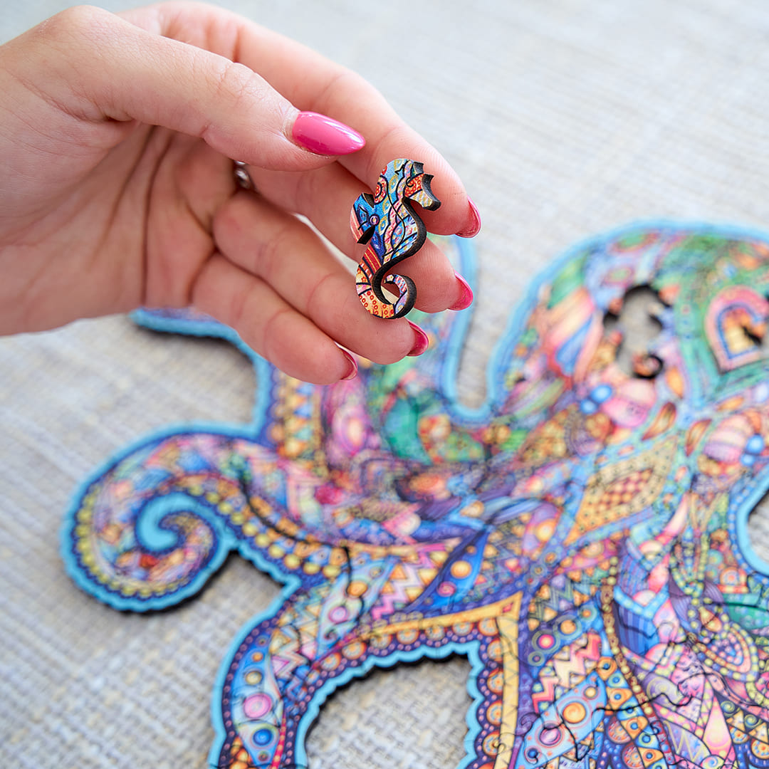 The Invisible Octopus Wooden Puzzle