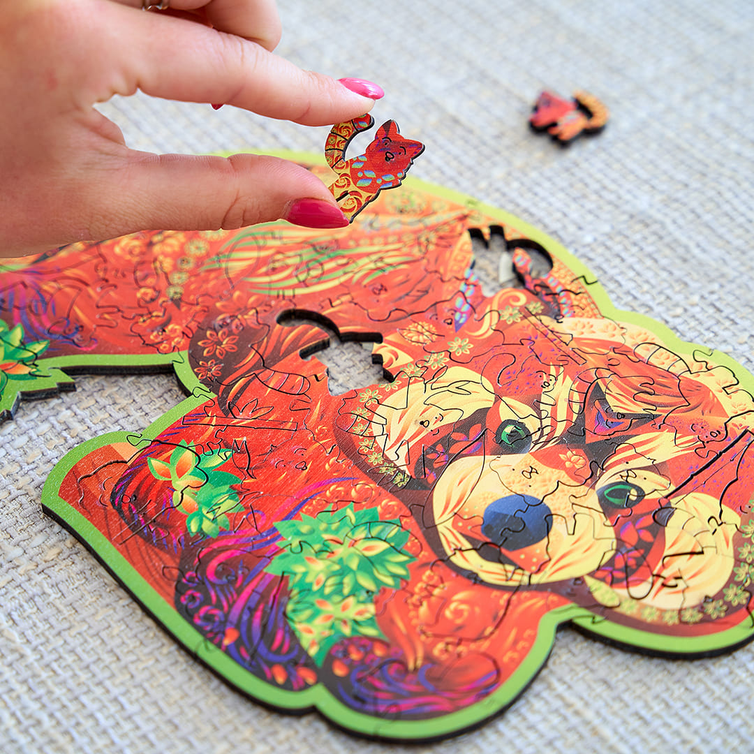 Red Panda Wooden Puzzle
