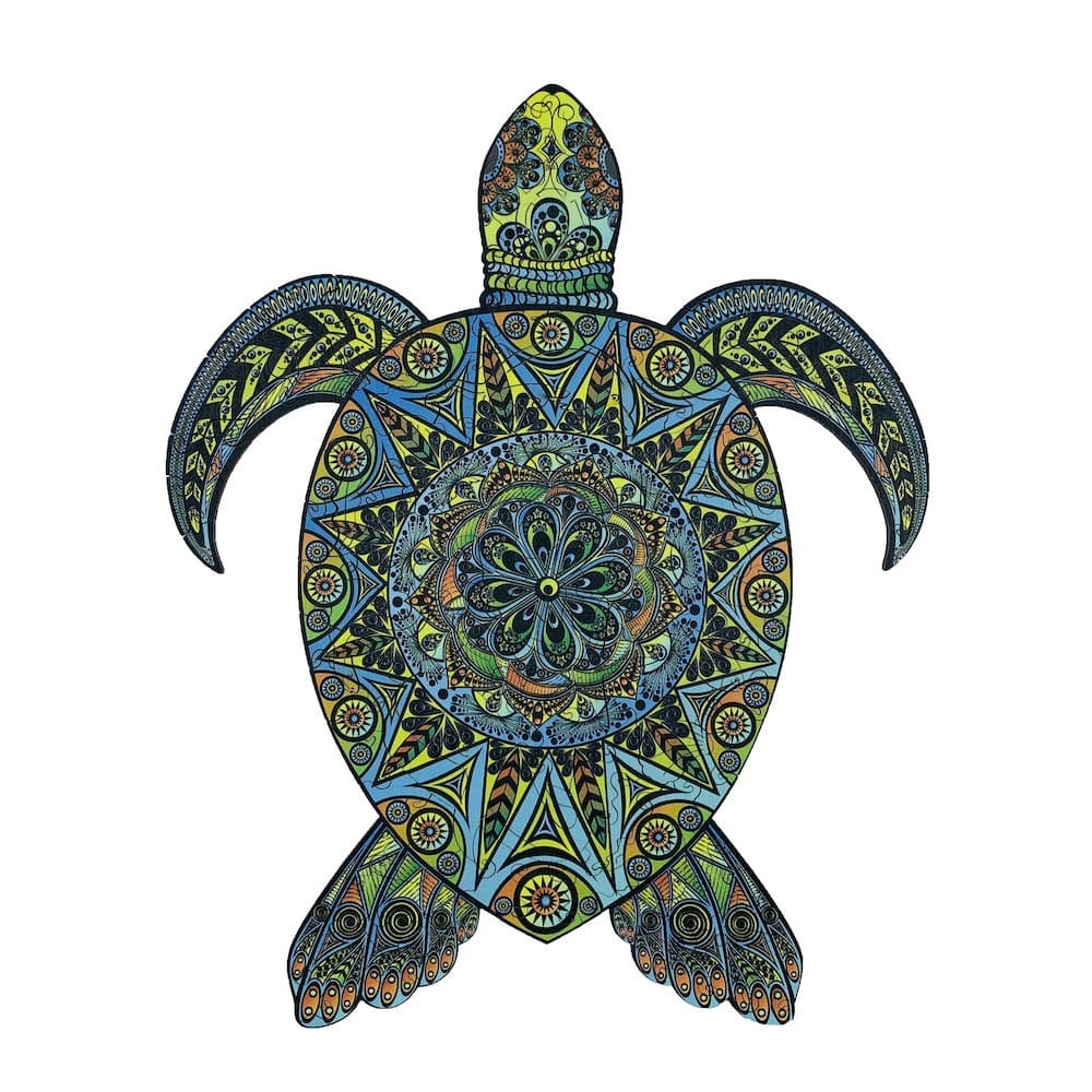 Tropical Turtle Wooden Puzzle