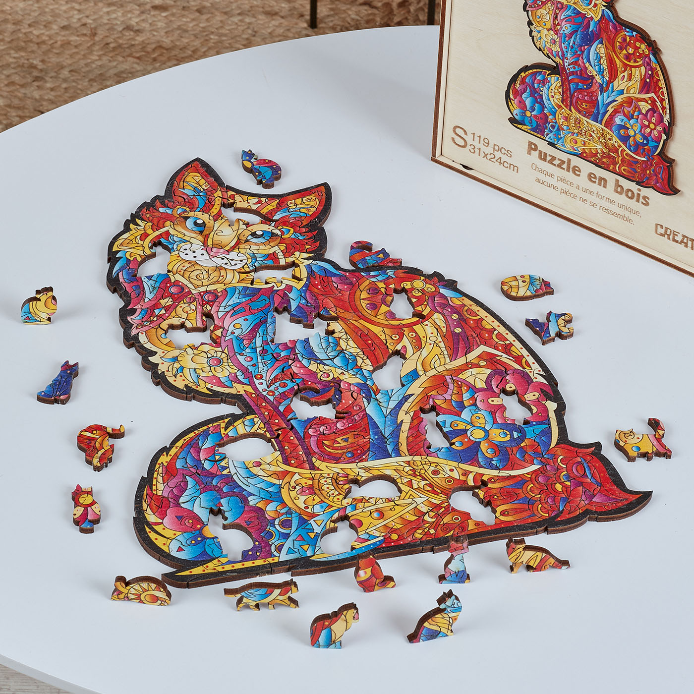 Gentle Cat Wooden Puzzle