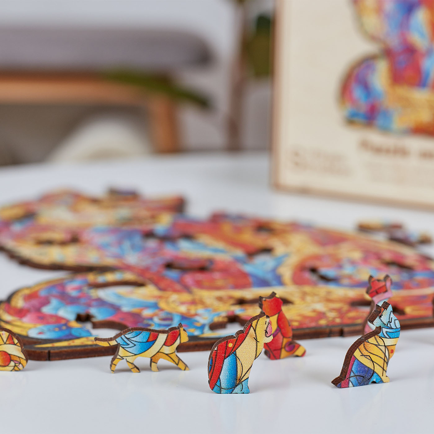 Gentle Cat Wooden Puzzle