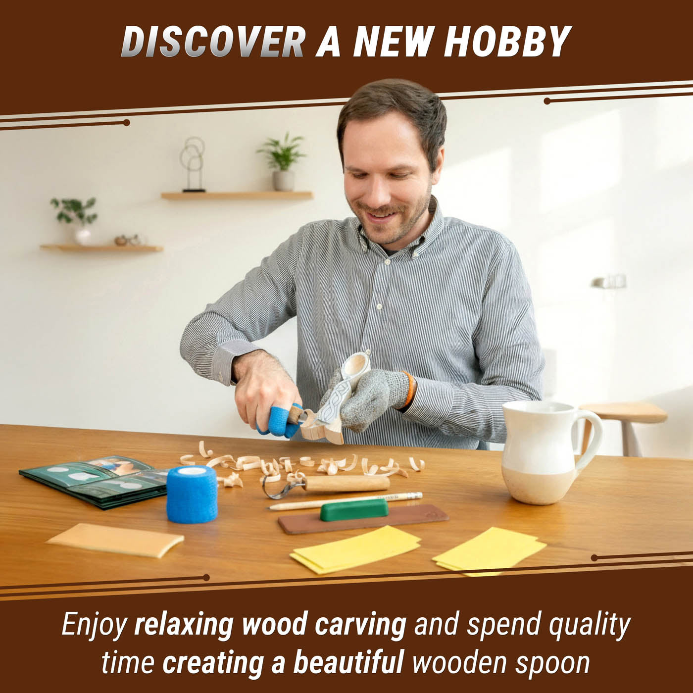 Love Spoon Wood Carving Kit for Beginners