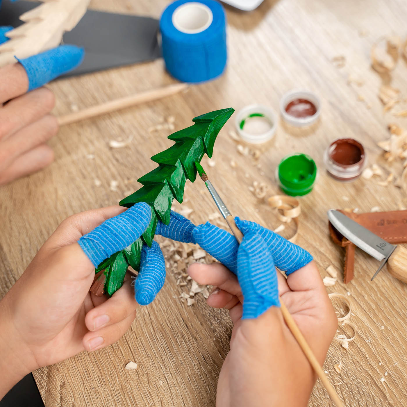 Christmas Tree Wood Carving Kit for Beginners
