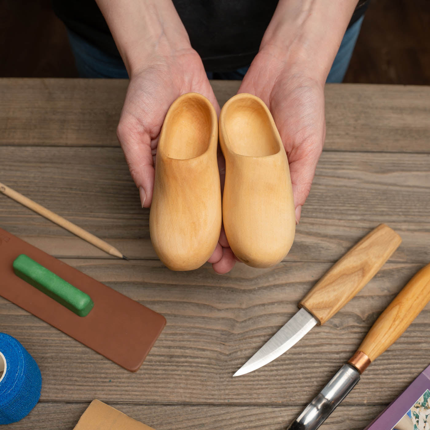 Clogs Wood Carving Kit for Beginners