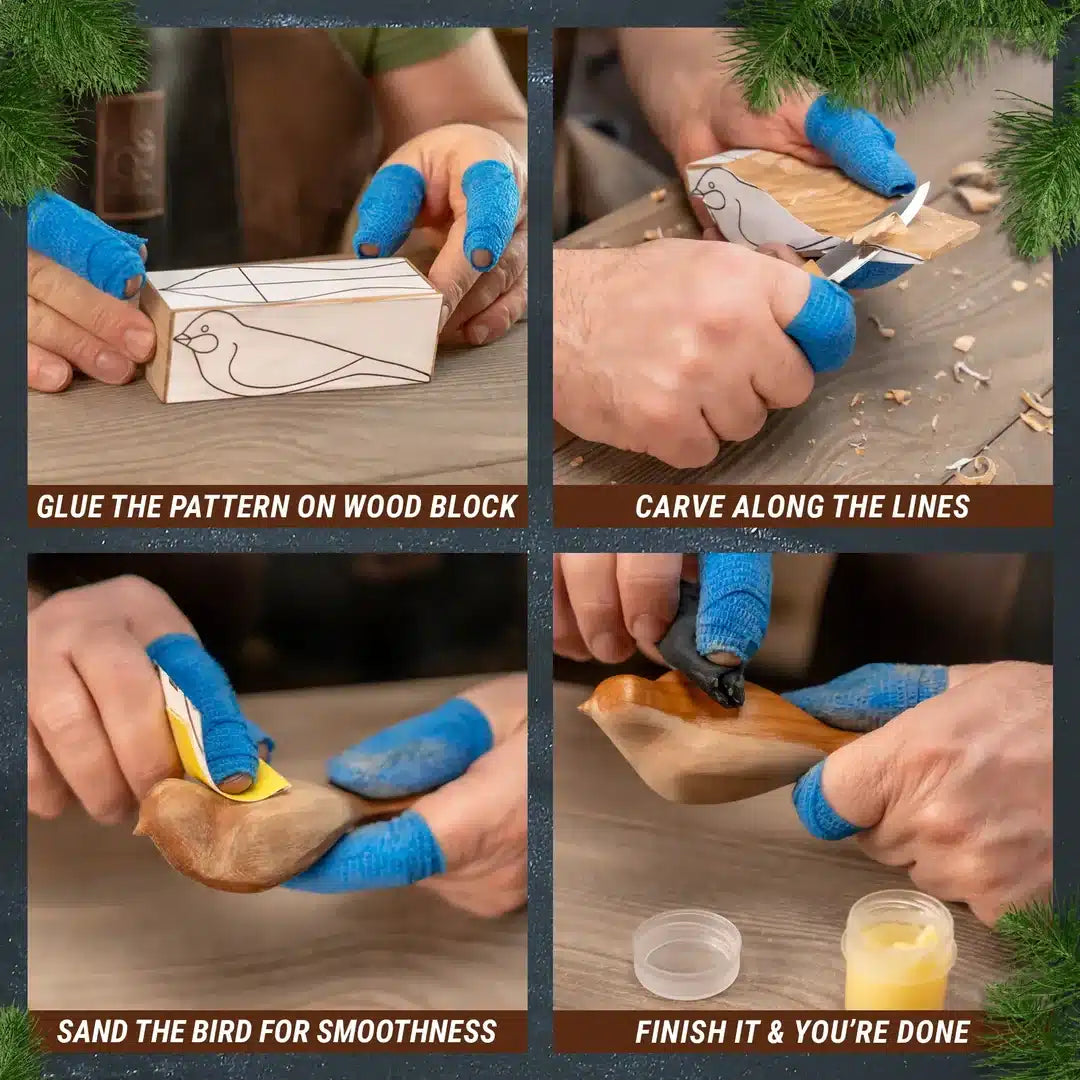 Wood Carving Kit for Beginners – Bird