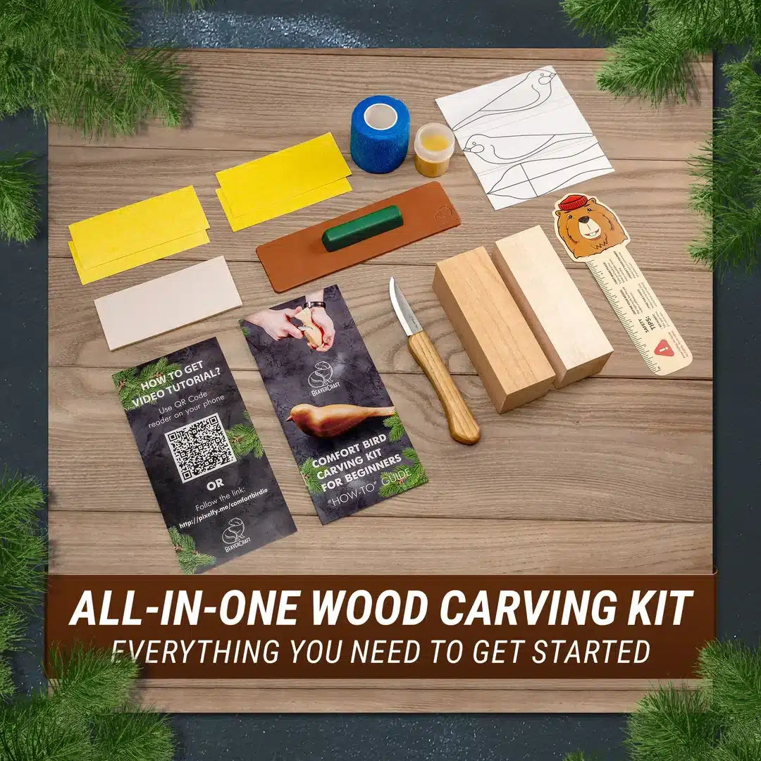 Wood Carving Kit for Beginners – Bird