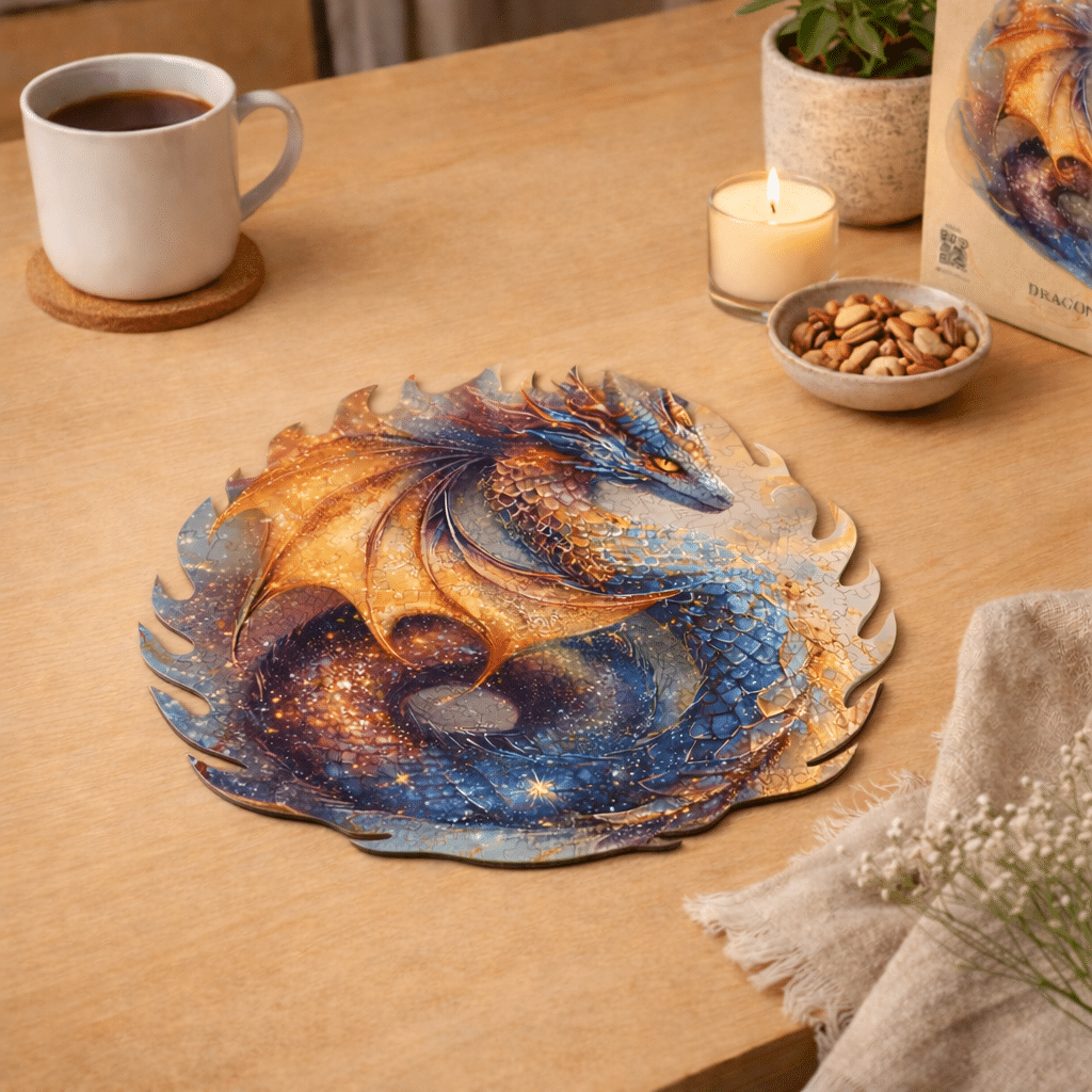 Dragon céleste  Puzzle en bois