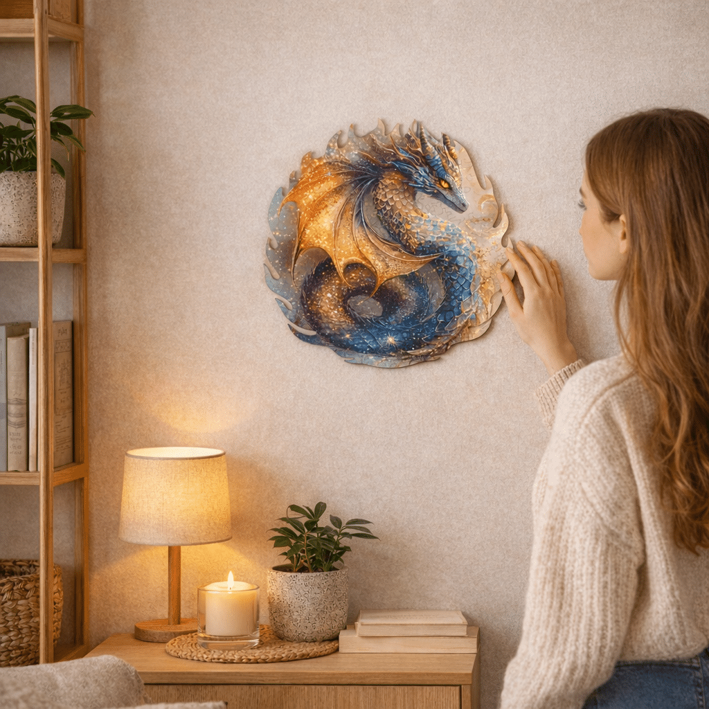 Dragon céleste  Puzzle en bois