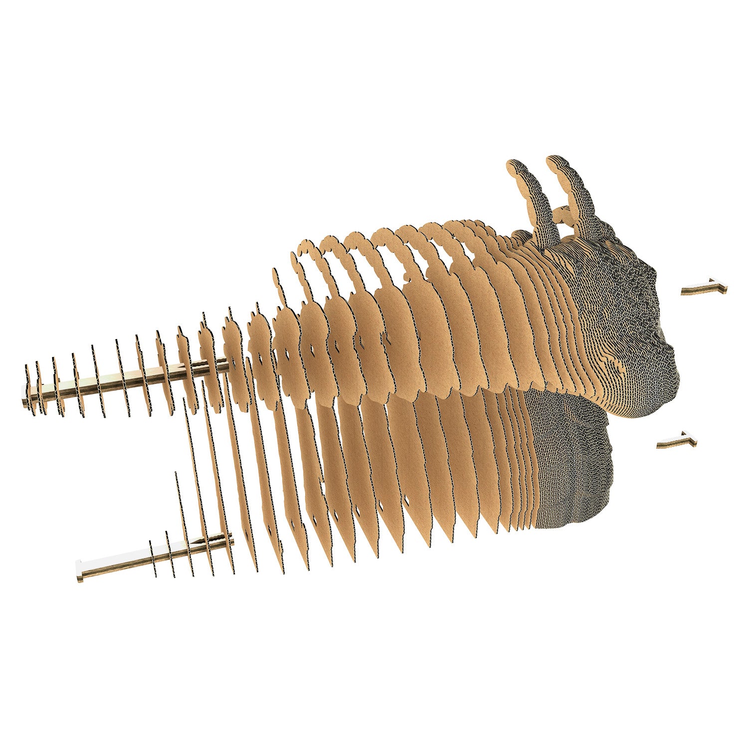 3D cardboard puzzle-sculpture Dragon
