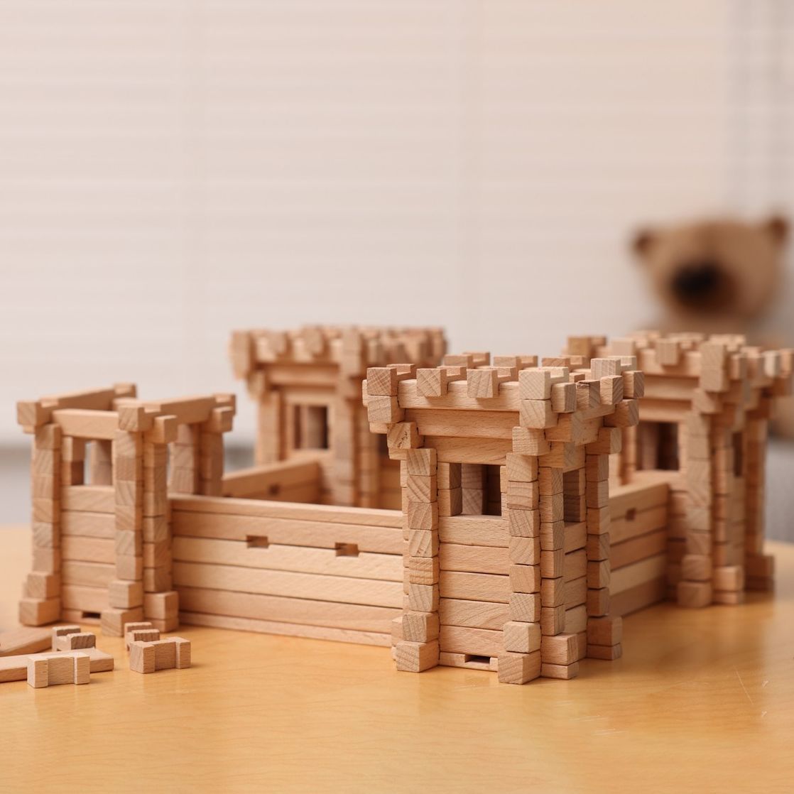 Jeu de construction en bois Fortification 282 pièces
