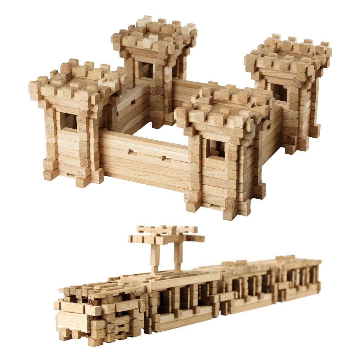 Jeu de construction en bois Fortification 282 pièces