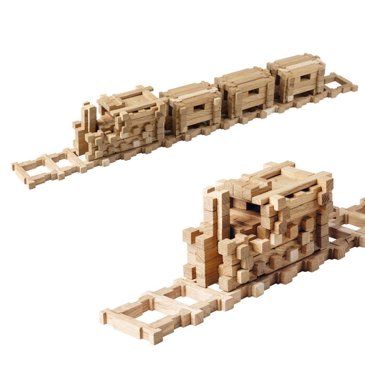 Tower Wooden Construction Set, 213 pieces