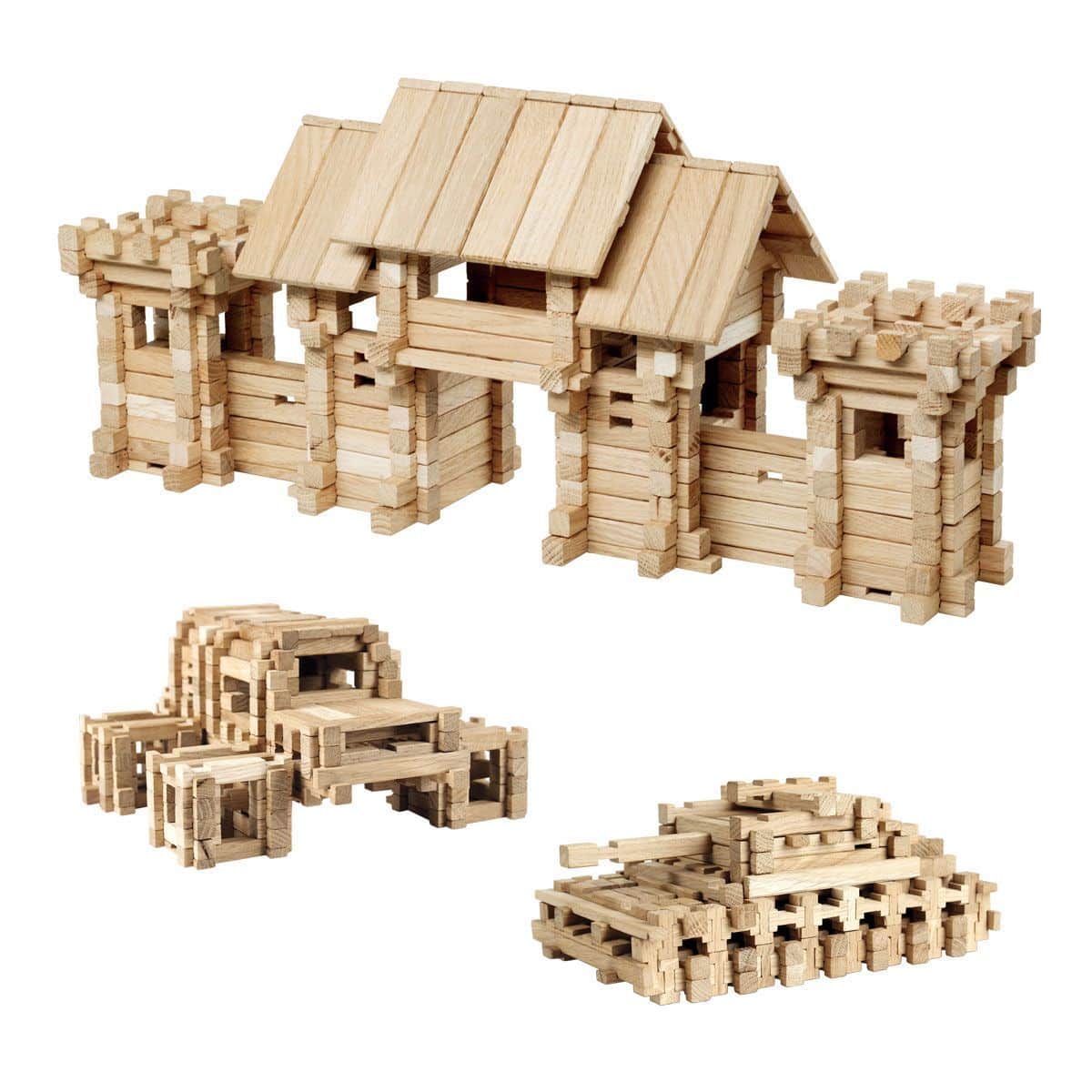 Jeu de construction en bois GateWay 296 pièces